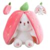 Soft Stuff Strawberry Reversible Bunny Zip Rabbit Soft Toy