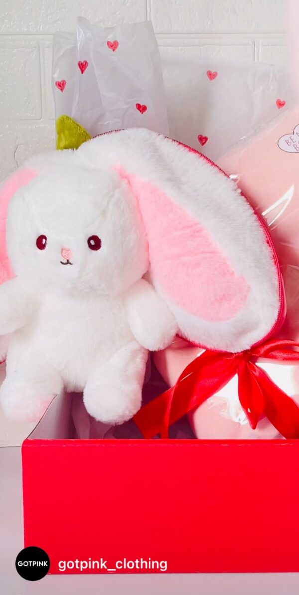 Soft Stuff Strawberry Reversible Bunny Zip Rabbit Soft Toy