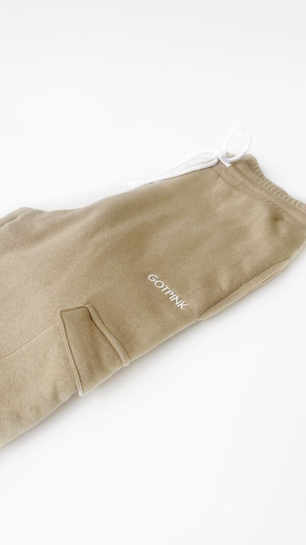 creamjoggerpantsworn Cream Cargo Joggers (Unisex) – Premium Everyday Comfort Pants | GOTPINK