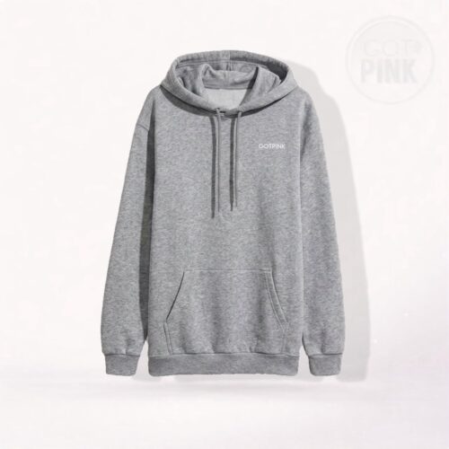 Light grey unisex regular hoodie