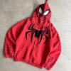 Red Spider-Man full Zip-Up Hoodie