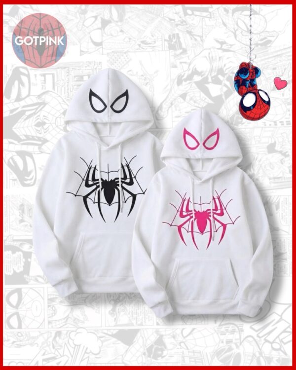 white spiderman hoodie srilanka twinning version white spiderman hoodie twinning version